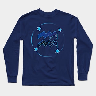 Zodiac Astrology Aquarius Long Sleeve T-Shirt